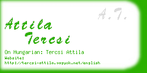 attila tercsi business card